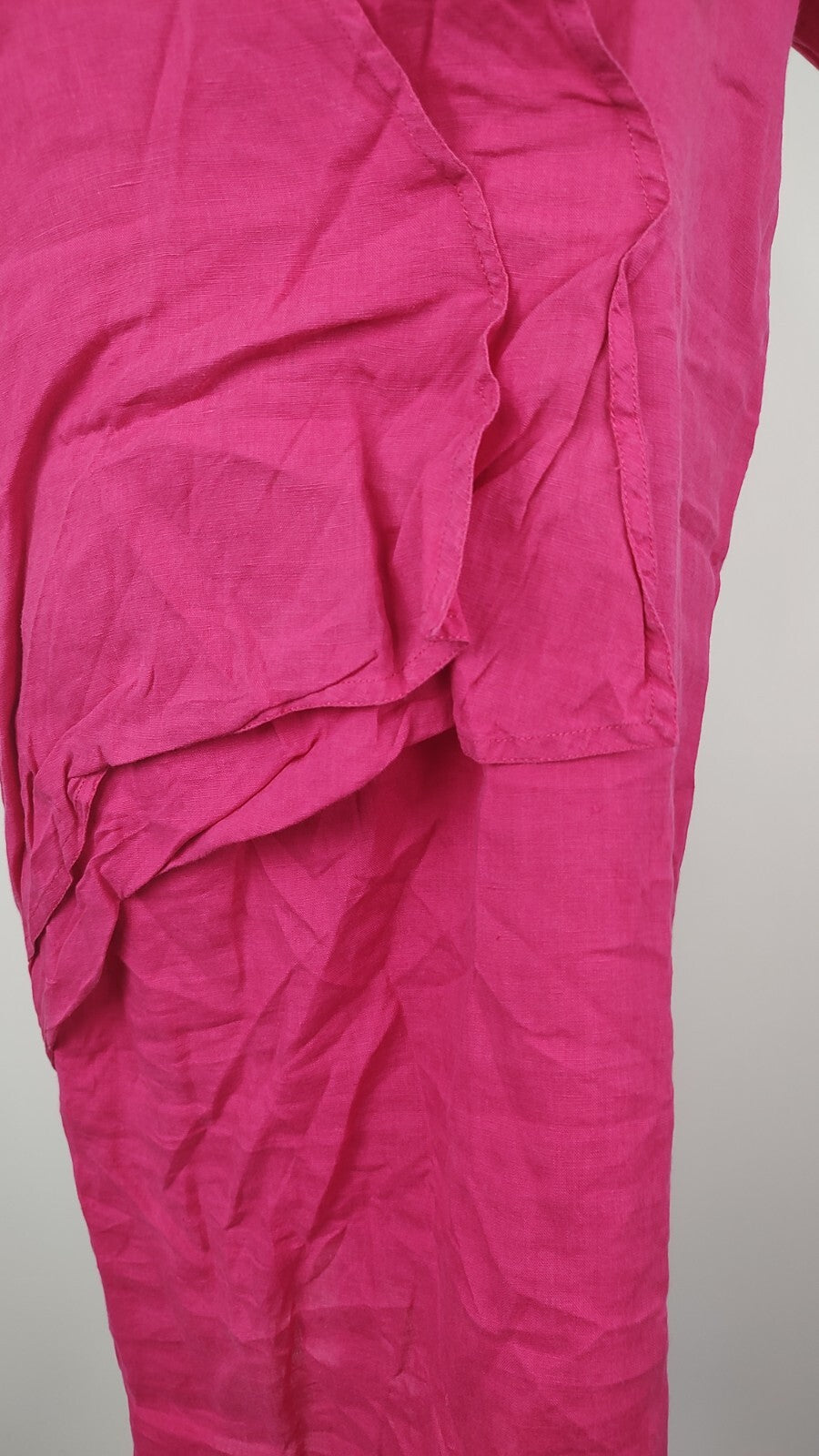 MARELLA VESTITO DONNA TG. 48 WOMAN CASUAL VINTAGE DRESS LINO