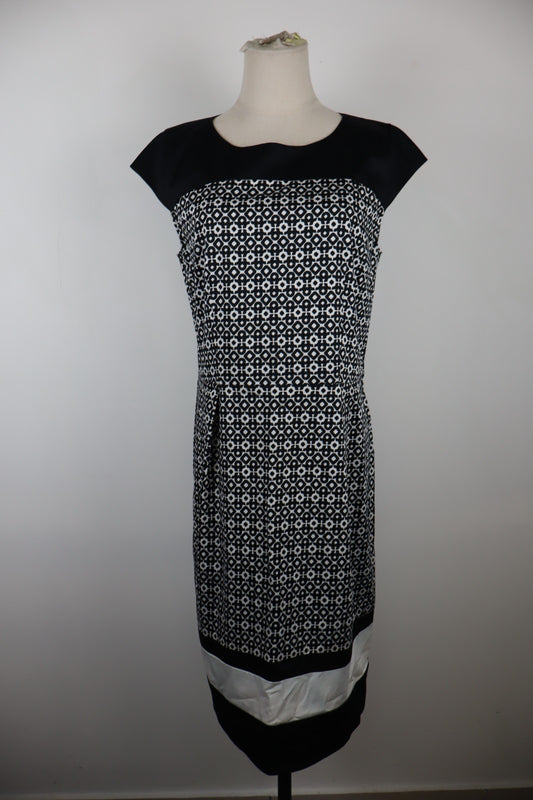 EMME MARELLA VESTITO SMANICATO DONNA ABITO TG 48 WOMAN CASUAL VINTAGE DRESS