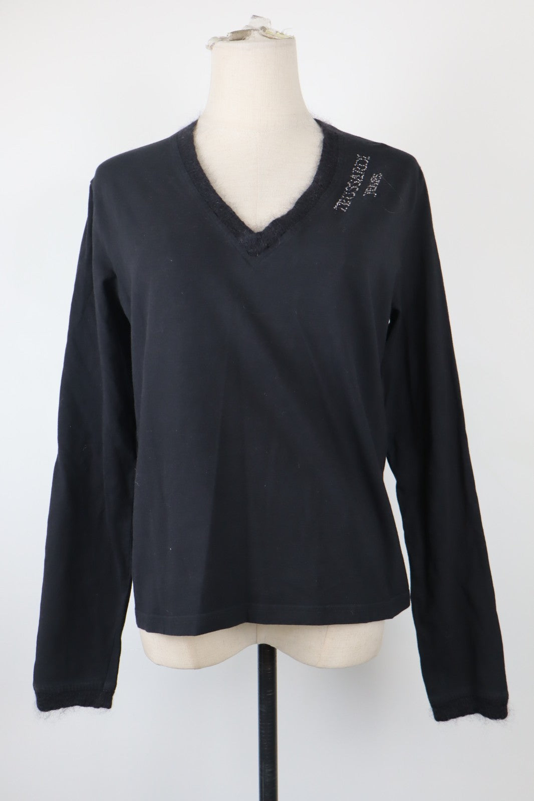 TRUSSARDI JEANS MAGLIA DONNA TG. XL WOMAN CASUAL VINTAGE T-SHIRT TOP COTONE