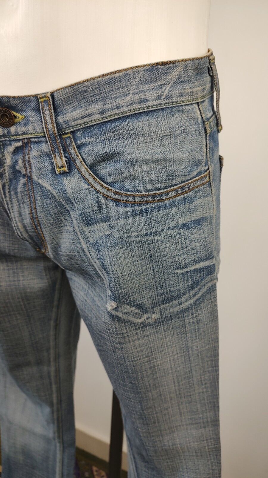 ENERGIE JEANS PANTALONE UOMO CASUAL TG W29 MAN VINTAGE PANTS DENIM