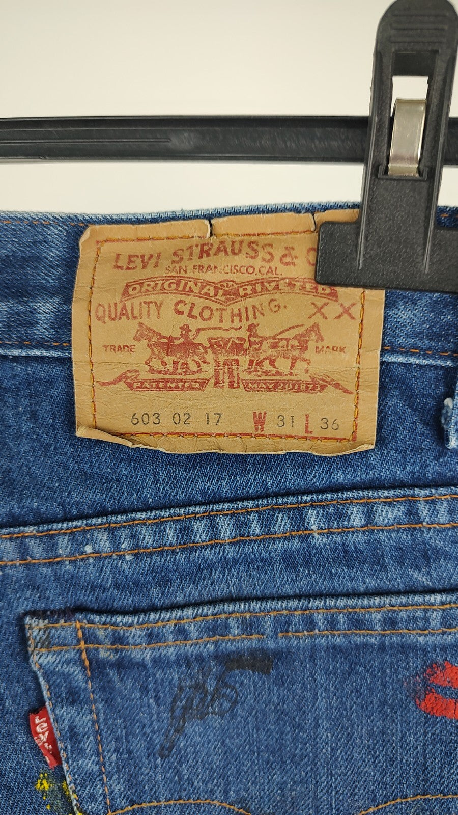 LEVI'S 603 PANTALONCINO DENIM JEANS DONNA TG 31 WOMAN VINTAGE SHORTS