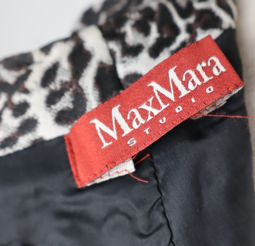 MAX & CO VESTITO DONNA TG . M WOMAN CASUAL VINTAGE DRESS ANIMALIER TASCHE