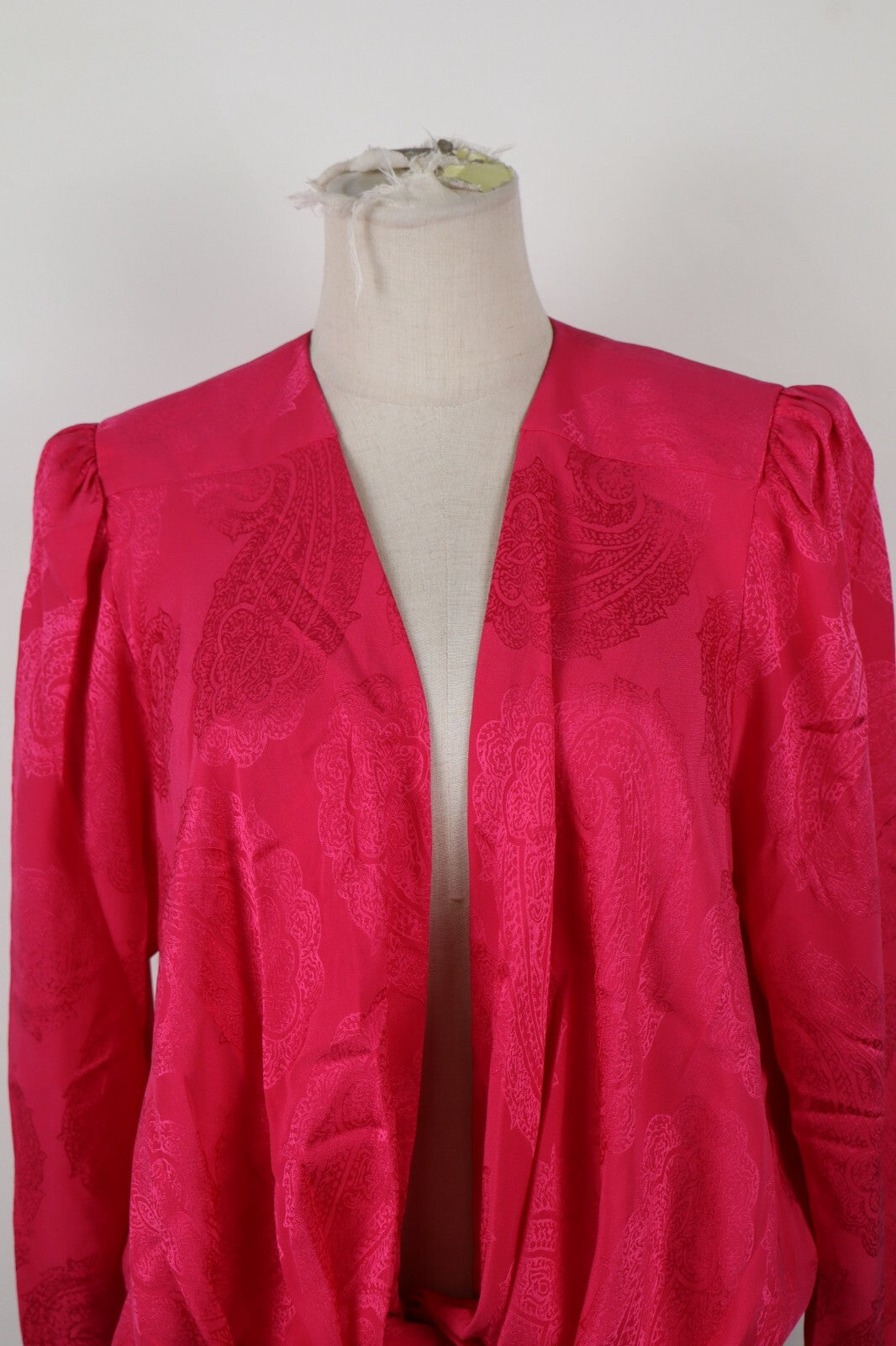LOUIS FERAUD BLAZER GIACCA DONNA Tg 42 WOMAN VINTAGE JACKET WEST GERMANY SILK