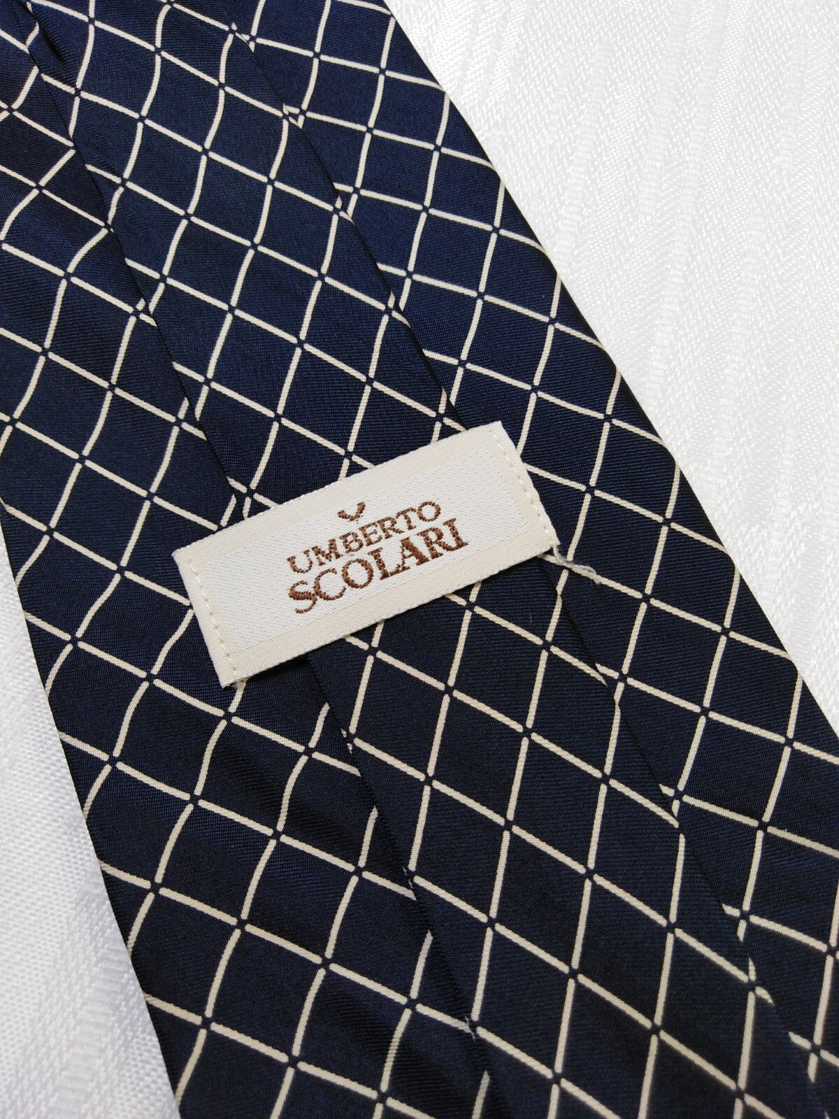 UMBERTO SCOLARI 100% SETA SILK  TIE CRAVATTA NECKTIE ITALY VINTAGE CLASSIC
