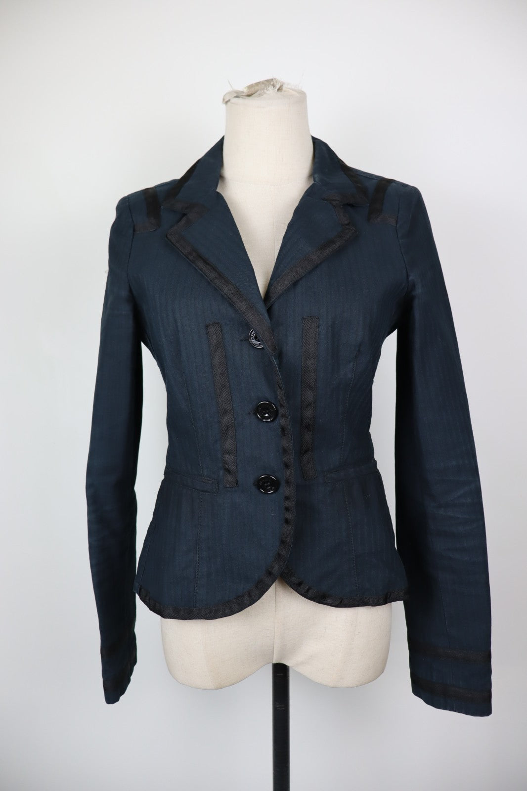 AJ ARMANI JEANS BLAZER GIACCA COTONE DONNA Tg 40 WOMAN VINTAGE JACKET CASUAL