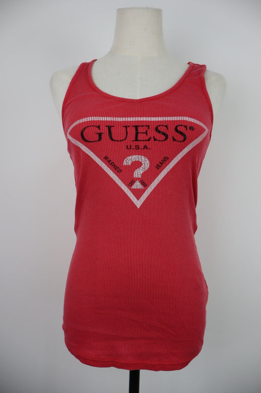 GUESS MAGLIA DONNA TG. S WOMAN CASUAL VINTAGE T-SHIRT COTONE TOP