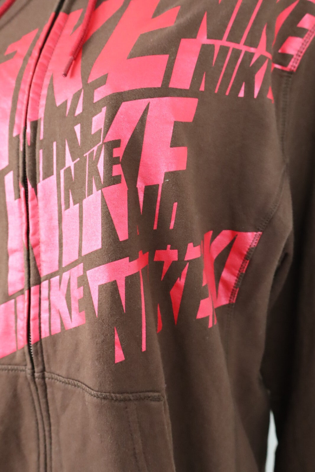 NIKE FELPA DONNA Tg XL WOMAN CASUAL VINTAGE SPORT SWEATSHIRT COTONE CON ZIP