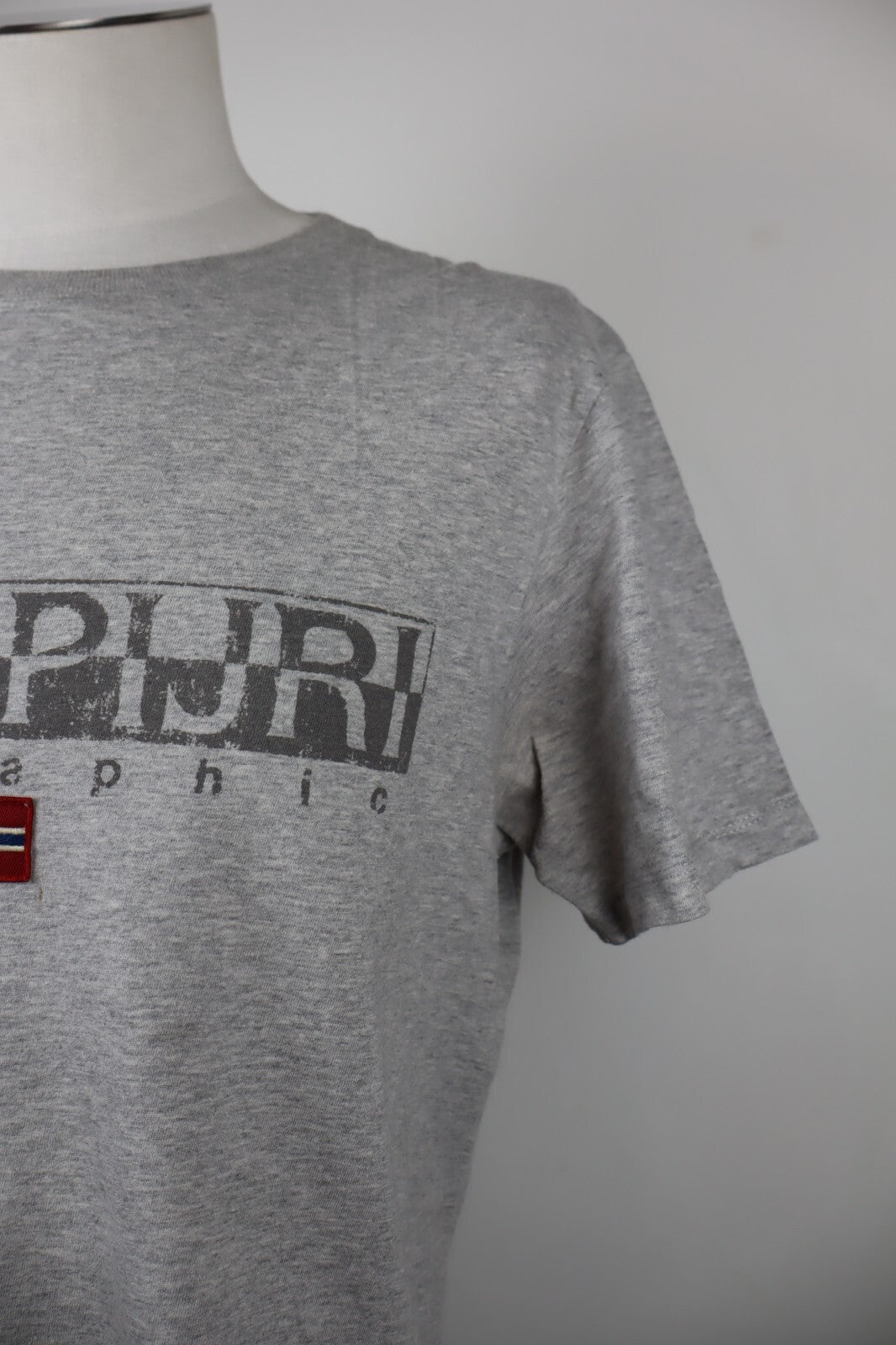 NAPAPIJRI MAGLIA COTONE UOMO TG. L MAN T- SHIRT CASUAL VINTAGE COTTON LOGO
