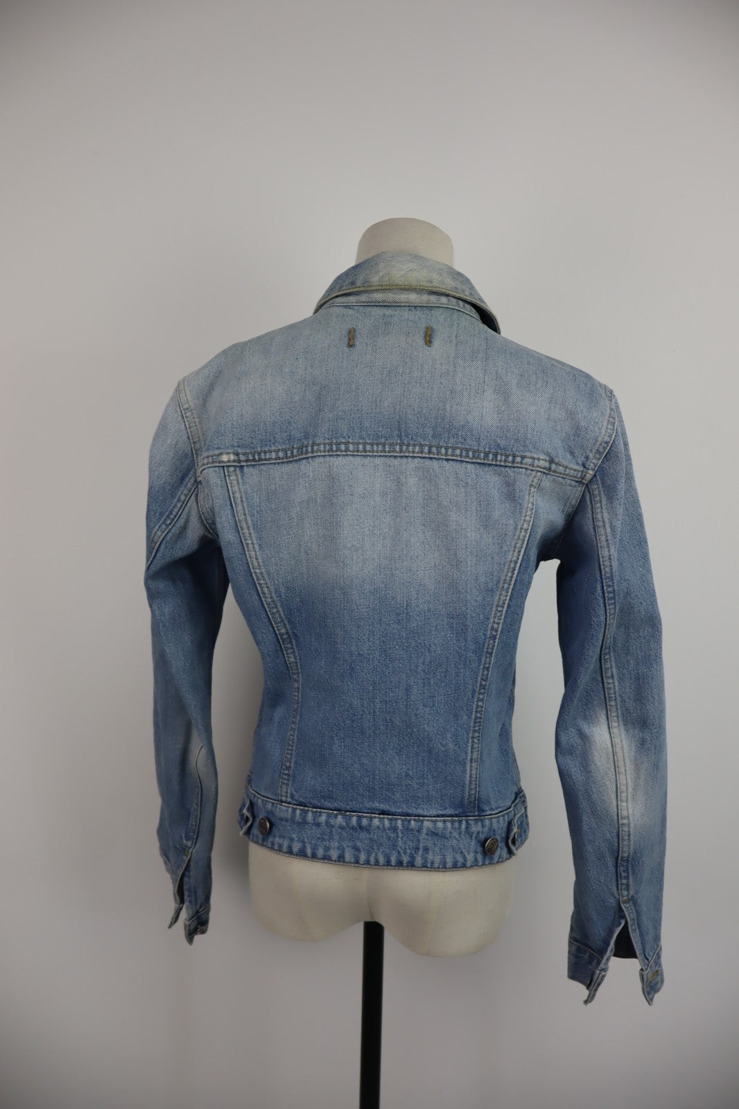 GAS JEANS GIUBBINO DONNA Tg. L WOMAN CASUAL JACKET COTONE COTTON DENIM VINTAGE
