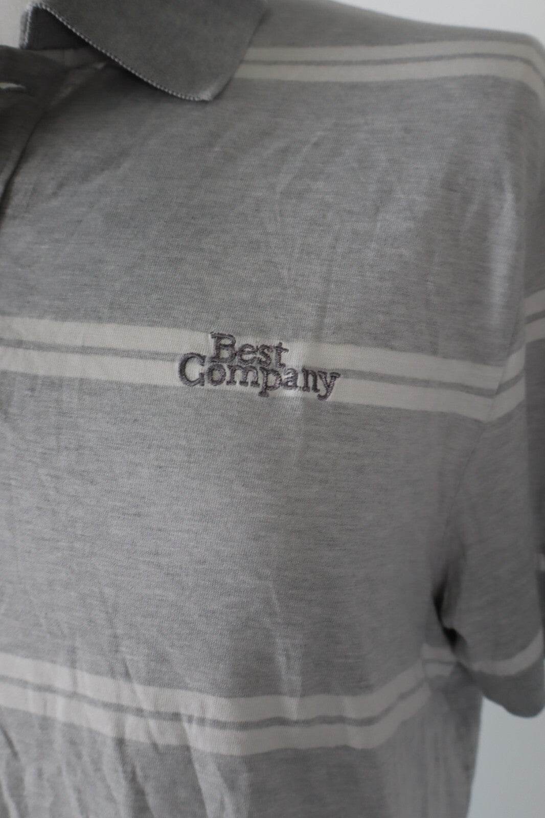 BEST COMPANY MAGLIA POLO UOMO TG. L MAN COTONE COTTON T-SHIRT CASUAL VINTAGE