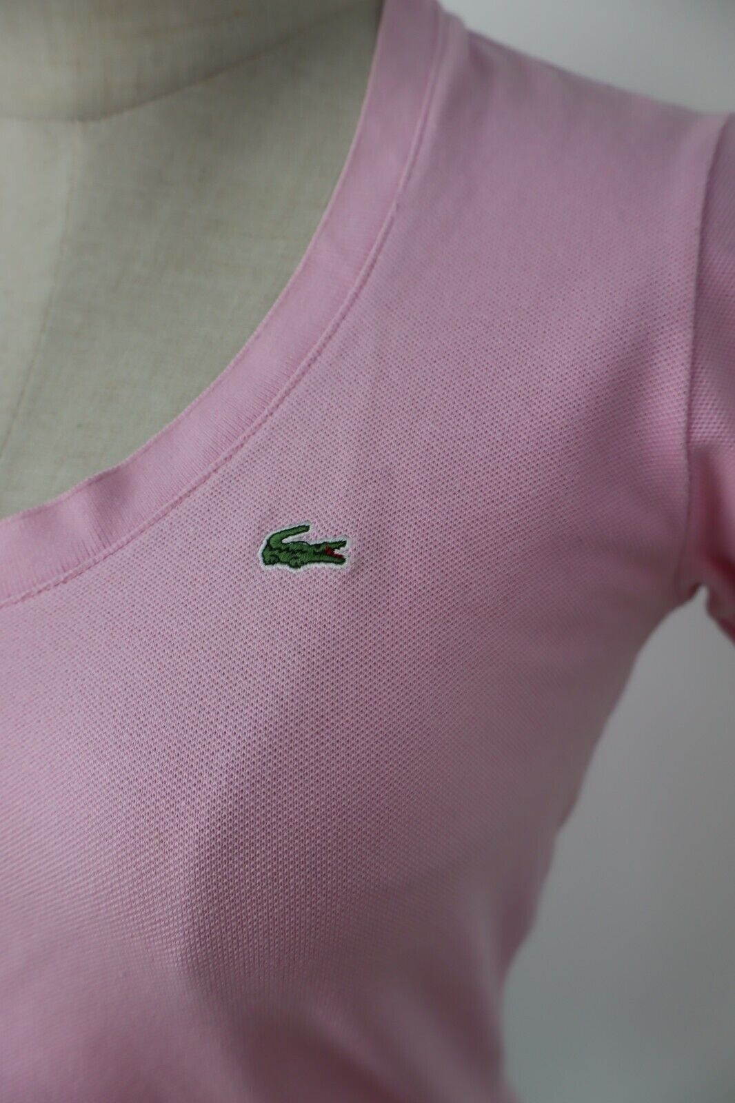 LACOSTE MAGLIA DONNA TG. 38 WOMAN CASUAL VINTAGE TANK TOP T-SHIRT