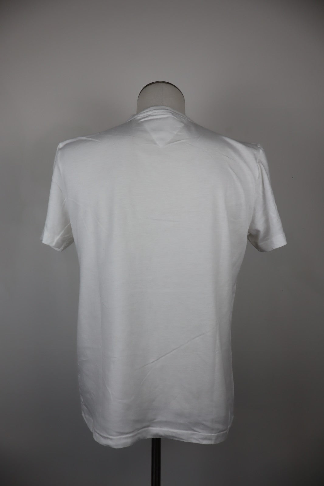 TOMMY HILFIGER MAGLIA UOMO TG L MAN T-SHIRT CASUAL VINTAGE COTONE COTTON BIANCO