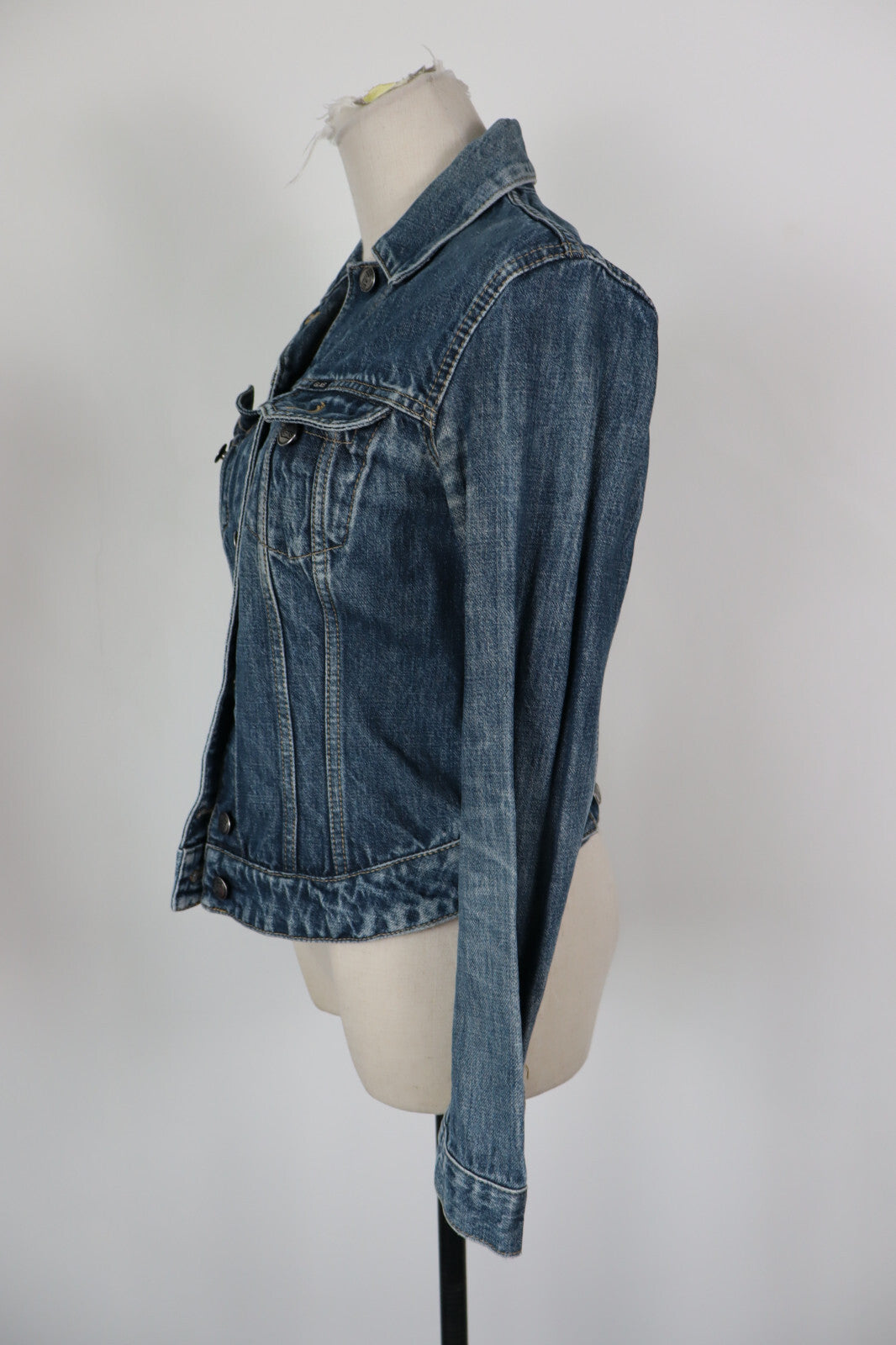 GAS JEANS GIUBBINO DONNA Tg. S WOMAN CASUAL JACKET COTONE COTTON DENIM VINTAGE