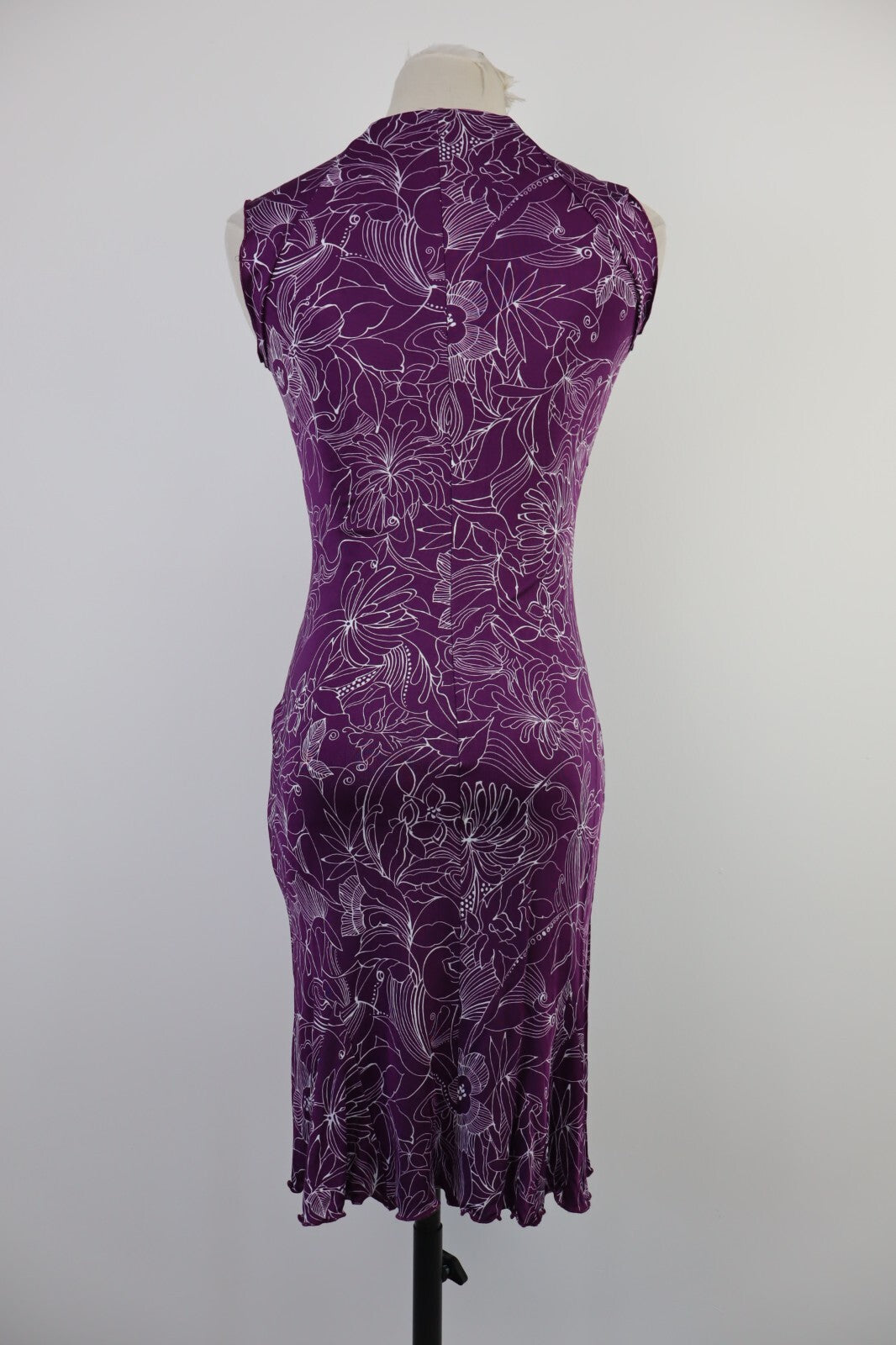 VESTITO DONNA TG S WOMAN RETRO' LUXURY FUNKY GROOVY VINTAGE CHIFFON Y2K 2000'S