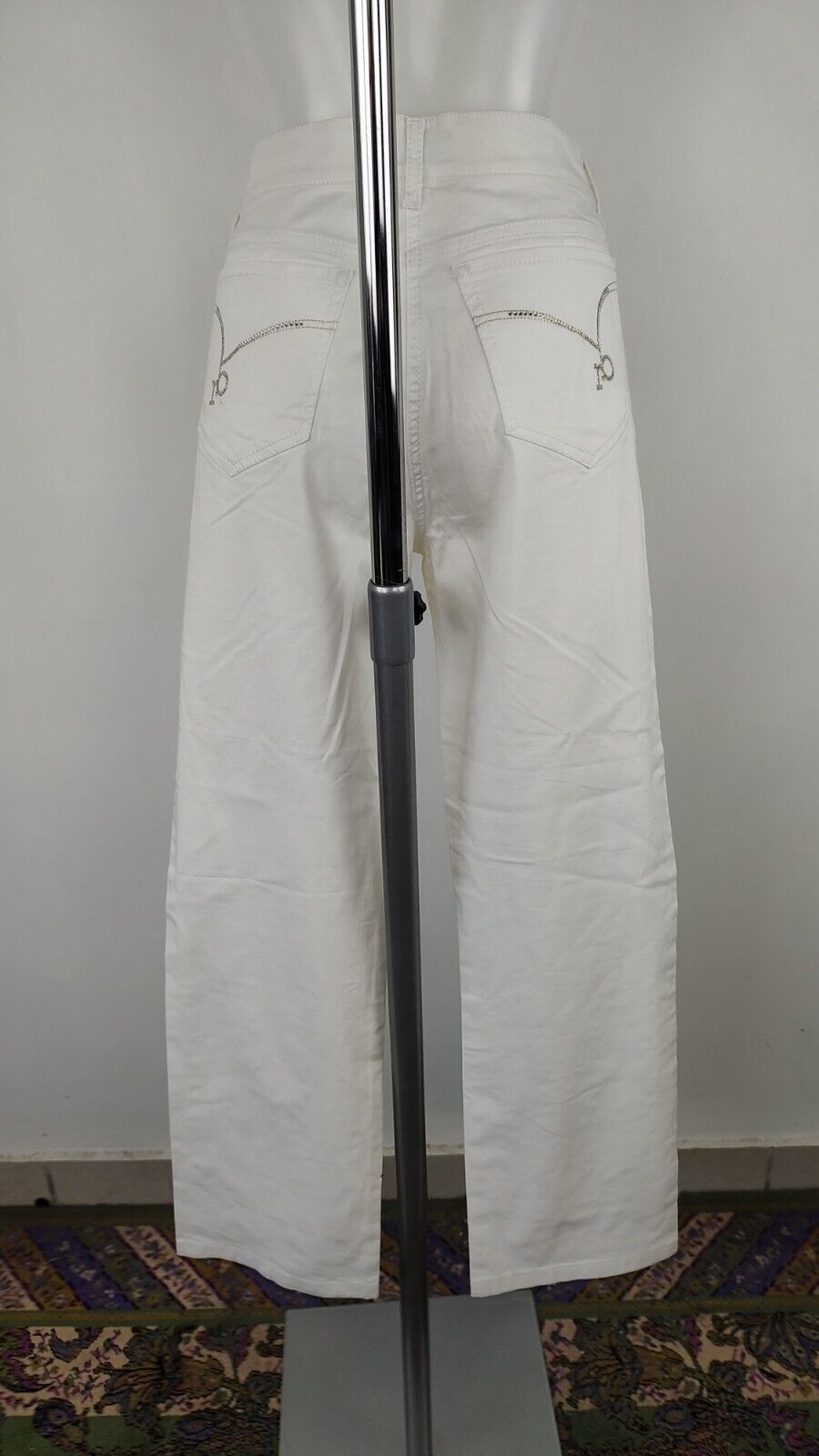 ROCCOBAROCCO PANTALONE CASUAL DONNA TG. 48 WOMAN VINTAGE PANTS COTONE
