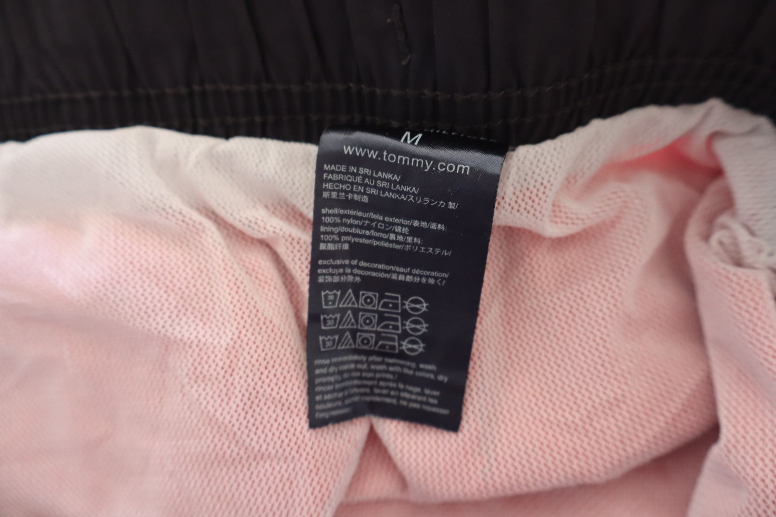 TOMMY HILFIGER COSTUME PANTALONCINO MARE UOMO TG M MEN SWIMSUIT VINTAGE CASUAL