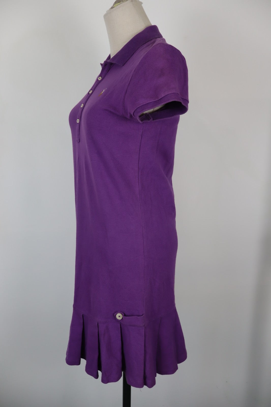 RALPH LAUREN VESTITO POLO DONNA TG. XL WOMAN CASUAL VINTAGE DRESS LOGO 2