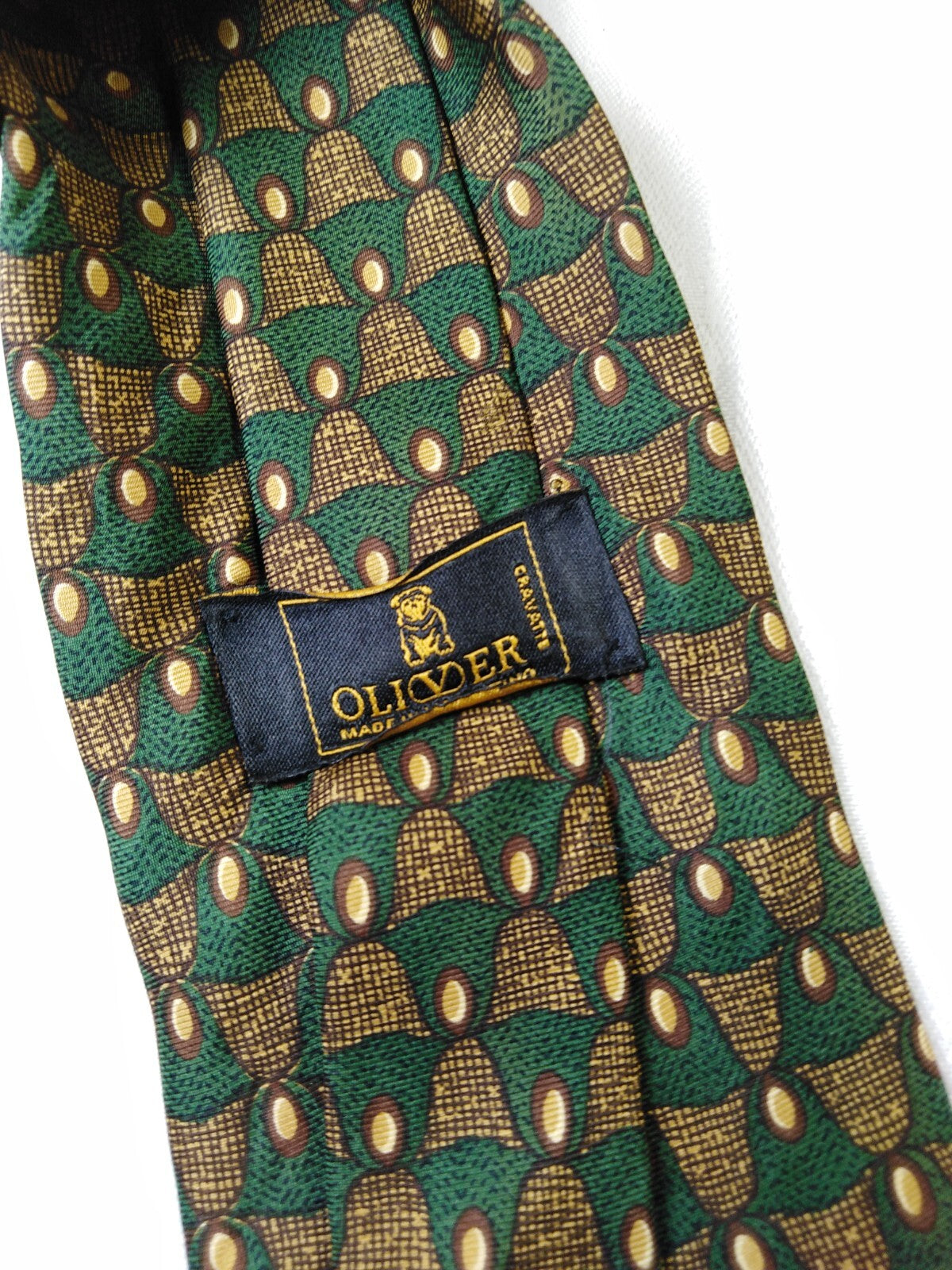 OLIVER by VALENTINO 100% SILK TIE SETA CRAVATTA NECKTIE MADE IN ITALY