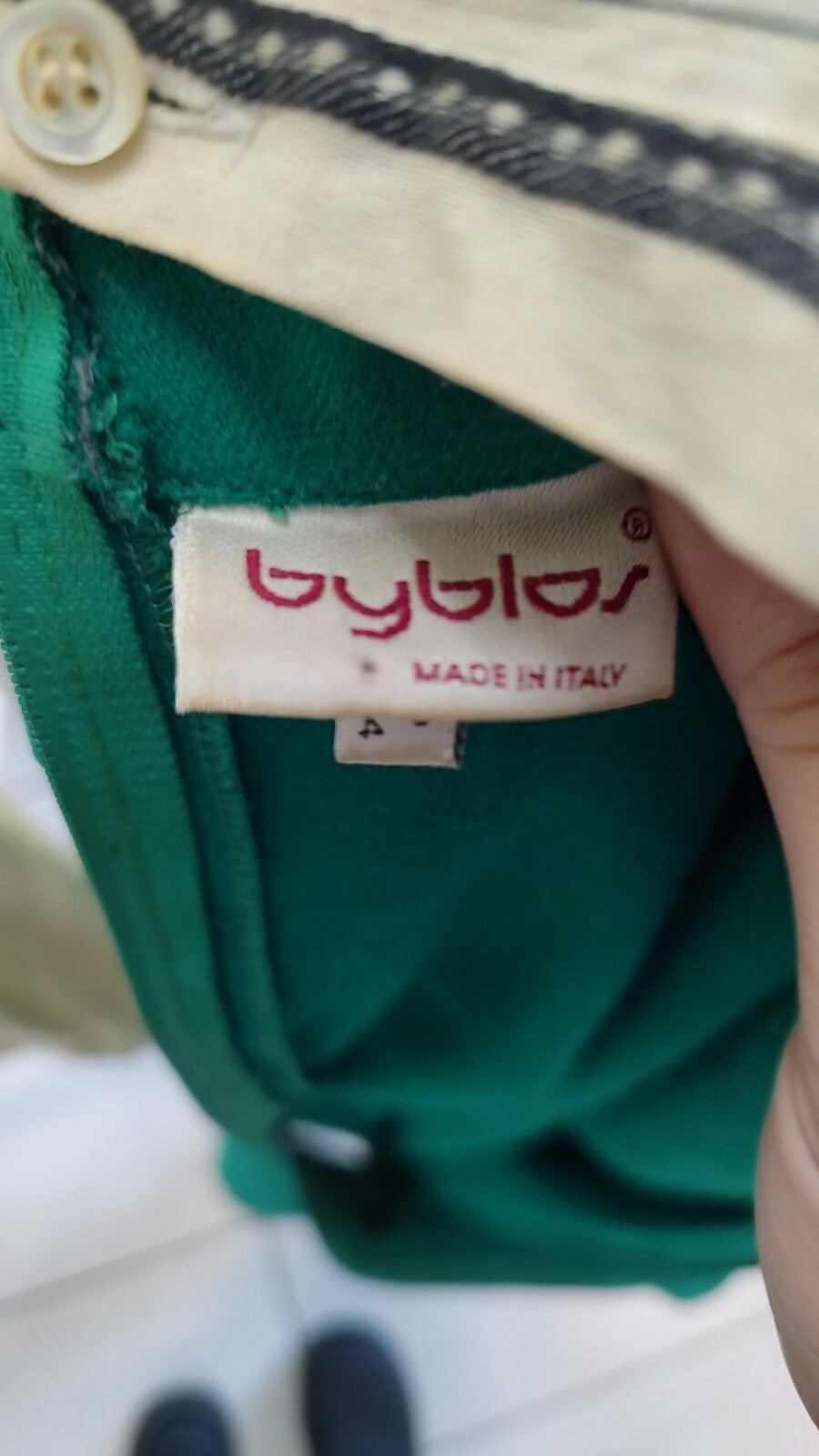 BYBLOS VESTITO DONNA TG. 40 WOMAN CASUAL VINTAGE DRESS MADE IN ITALY