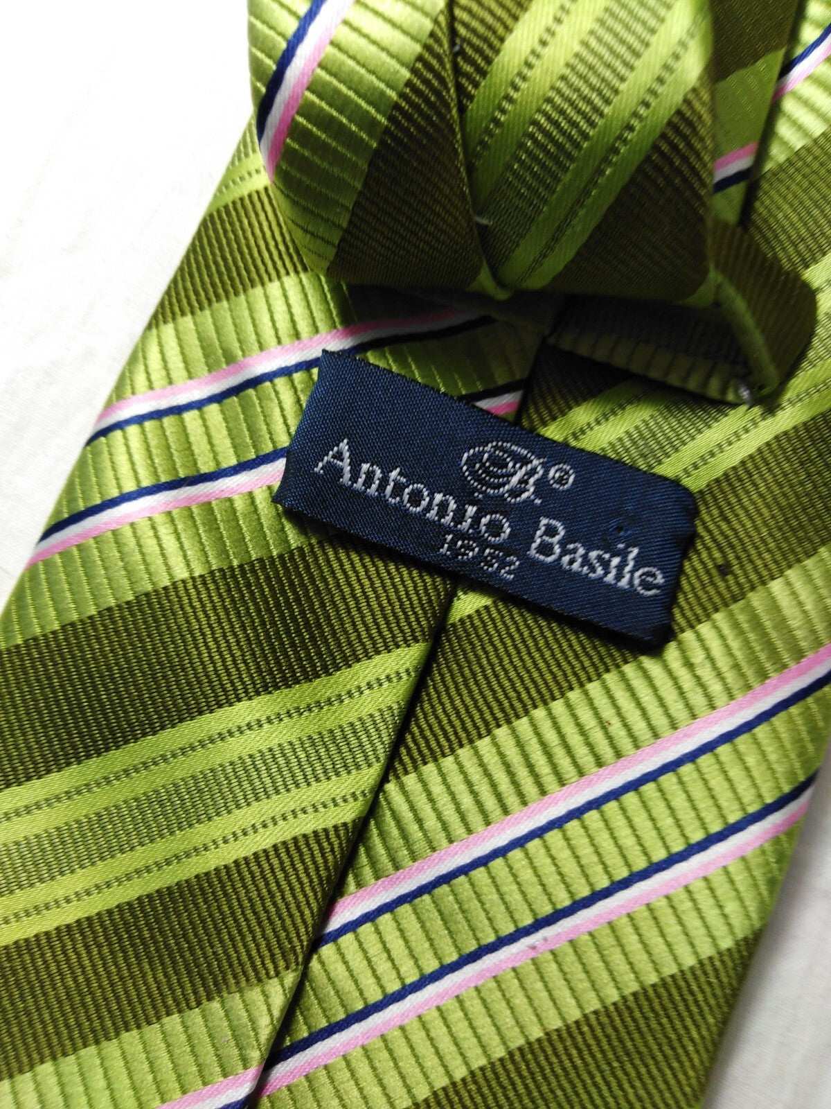 ANTONIO BASILE 100% SILK TIE SETA CRAVATTA NECKTIE MADE IN ITALY
