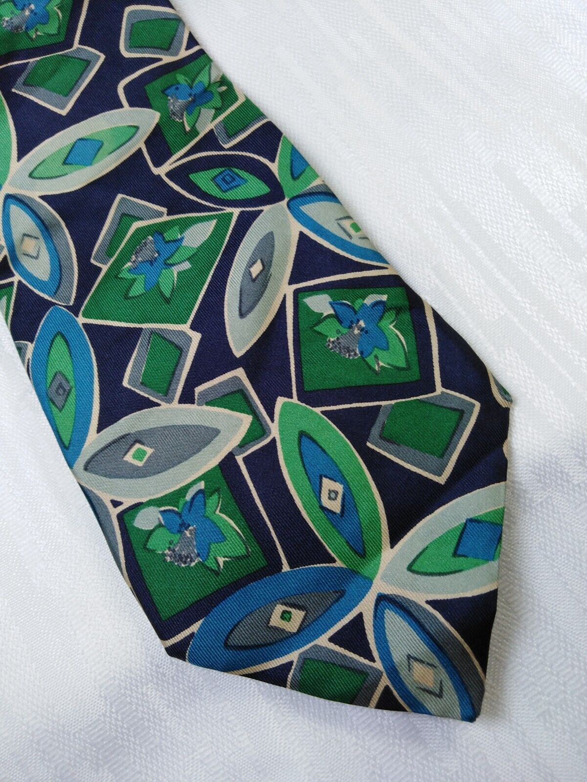 PIERRE BALMAIN 100% SETA SILK TIE CRAVATTA NECKTIE ITALY VINTAGE CLASSIC