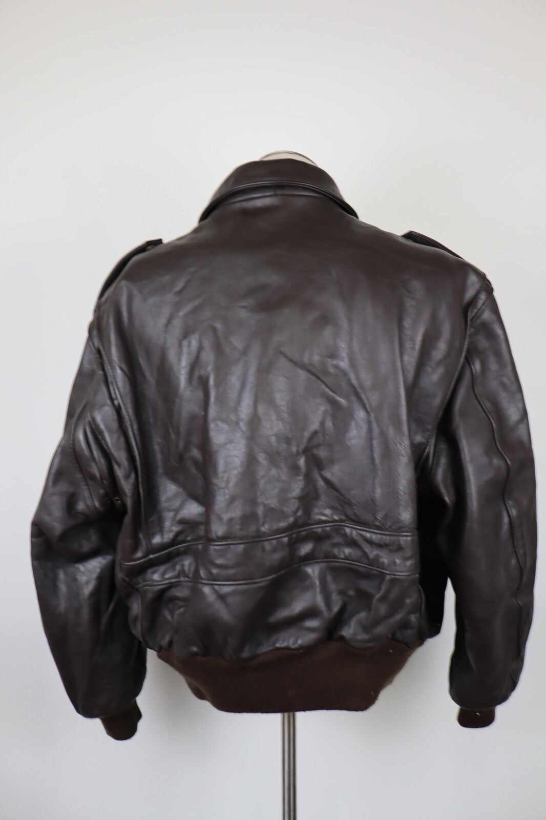 SCHOTT 684 GIUBBINO PELLE LEATHER UOMO Tg 52 MAN CASUAL VINTAGE JACKET