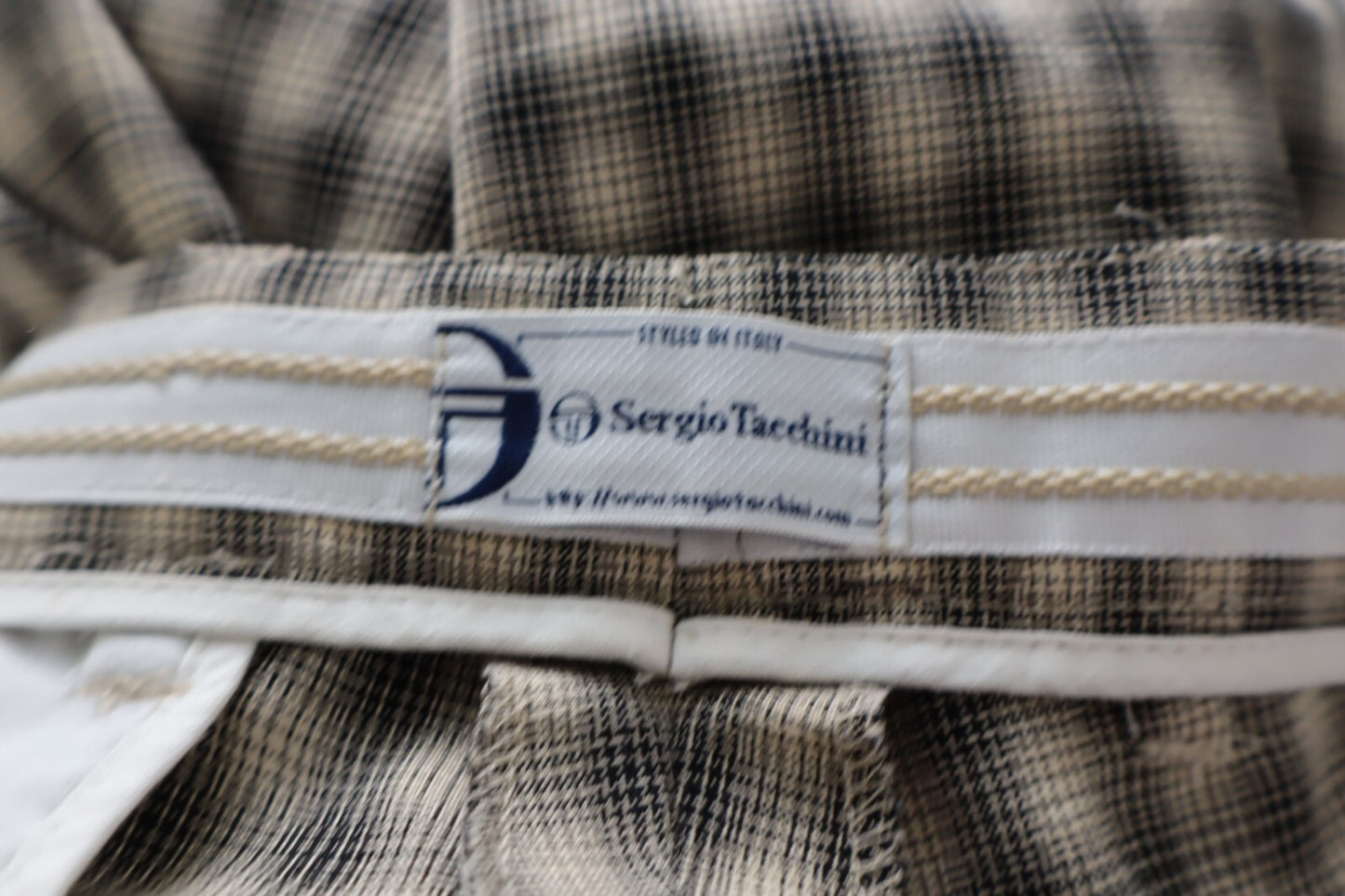 SERGIO TACCHINI PANTALONE CASUAL UOMO TG50 MEN VINTAGE PANTS COTONE COTTON