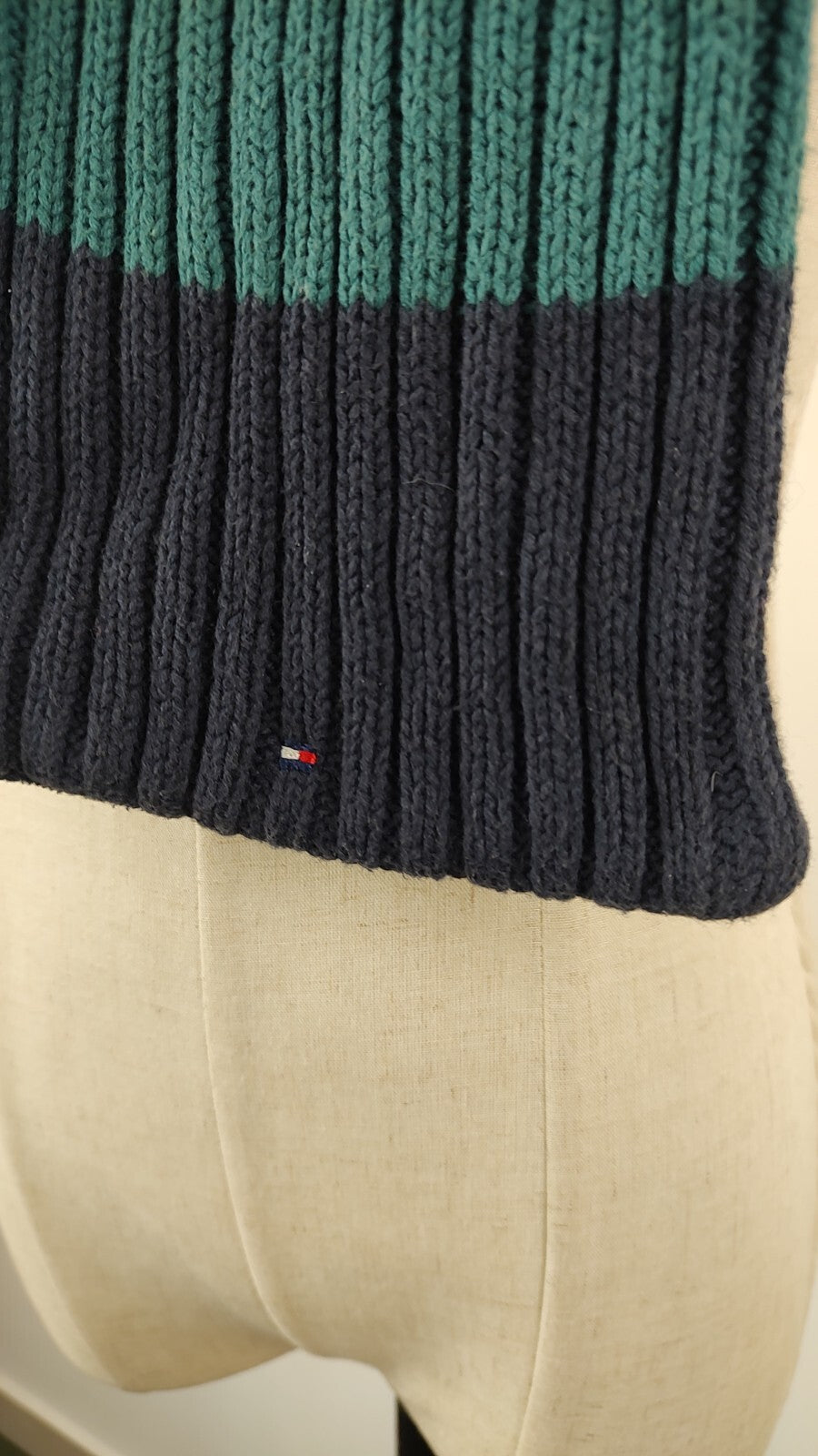TOMMY HILFIGER SCIARPA UOMO DONNA L/ XL WOMAN MAN VINTAGE CASUAL SCARF LANA