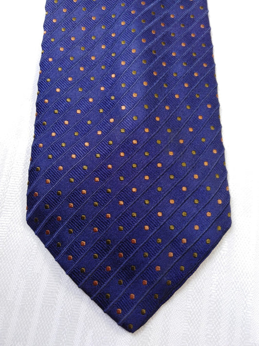 LES COPAINS 100% SILK TIE SETA CRAVATTA NECKTIE ITALY VINTAGE CLASSIC