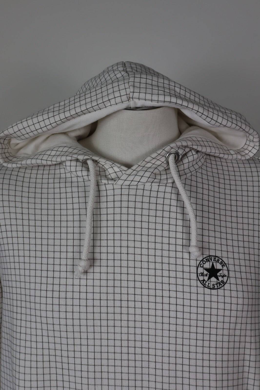 CONVERSE ALL STAR FELPA CAPPUCCIO COTONE UOMO Tg L MAN JACKET SWEATSHIRT VINTAGE