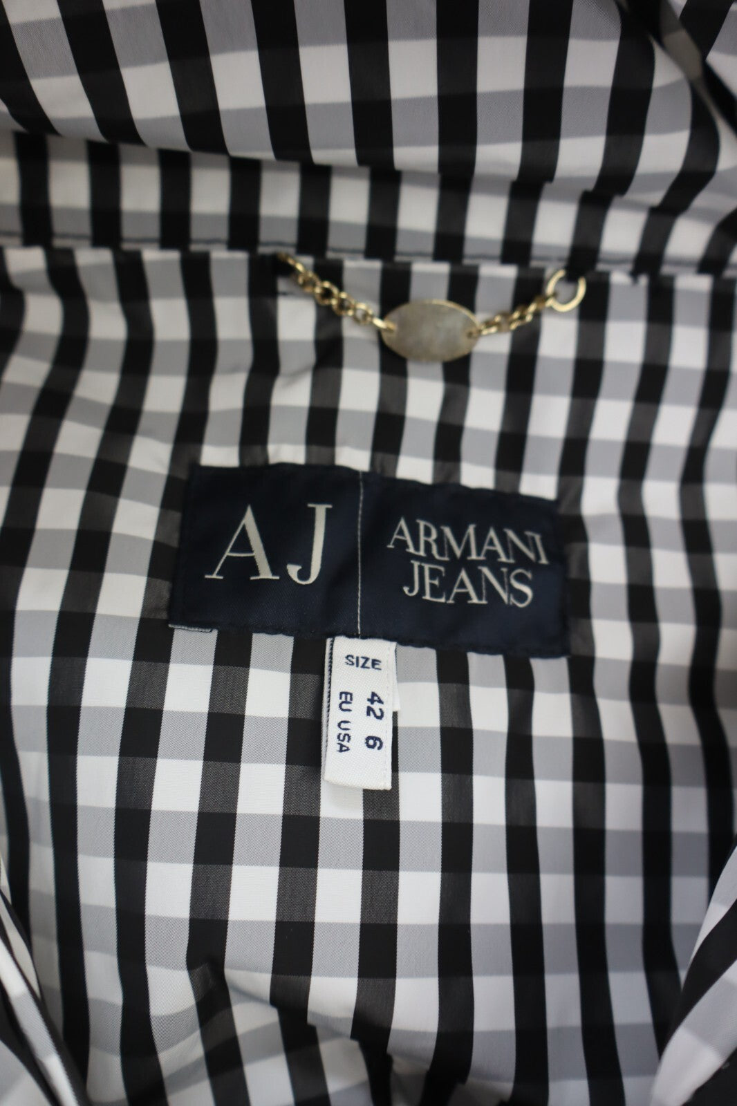 ARMANI JEANS TRENCH CAPPOTTO DONNA Tg 42 / 6 WOMAN COAT VINTAGE CON CARTELLINO