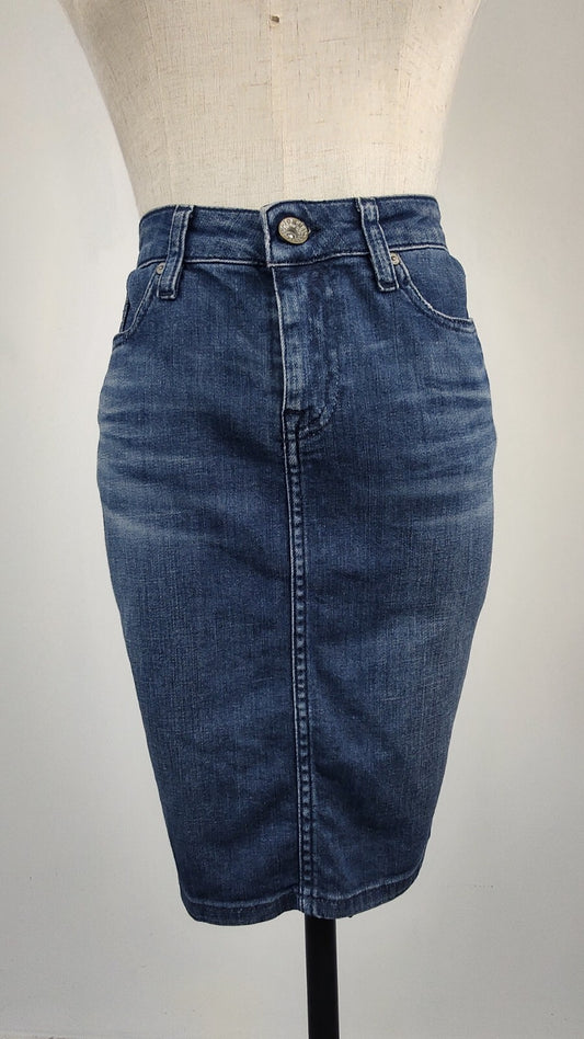 TOMMY HILFIGER GONNA JEANS COTONE DENIM DONNA WOMAN SKIRT TG. 6 VINTAGE