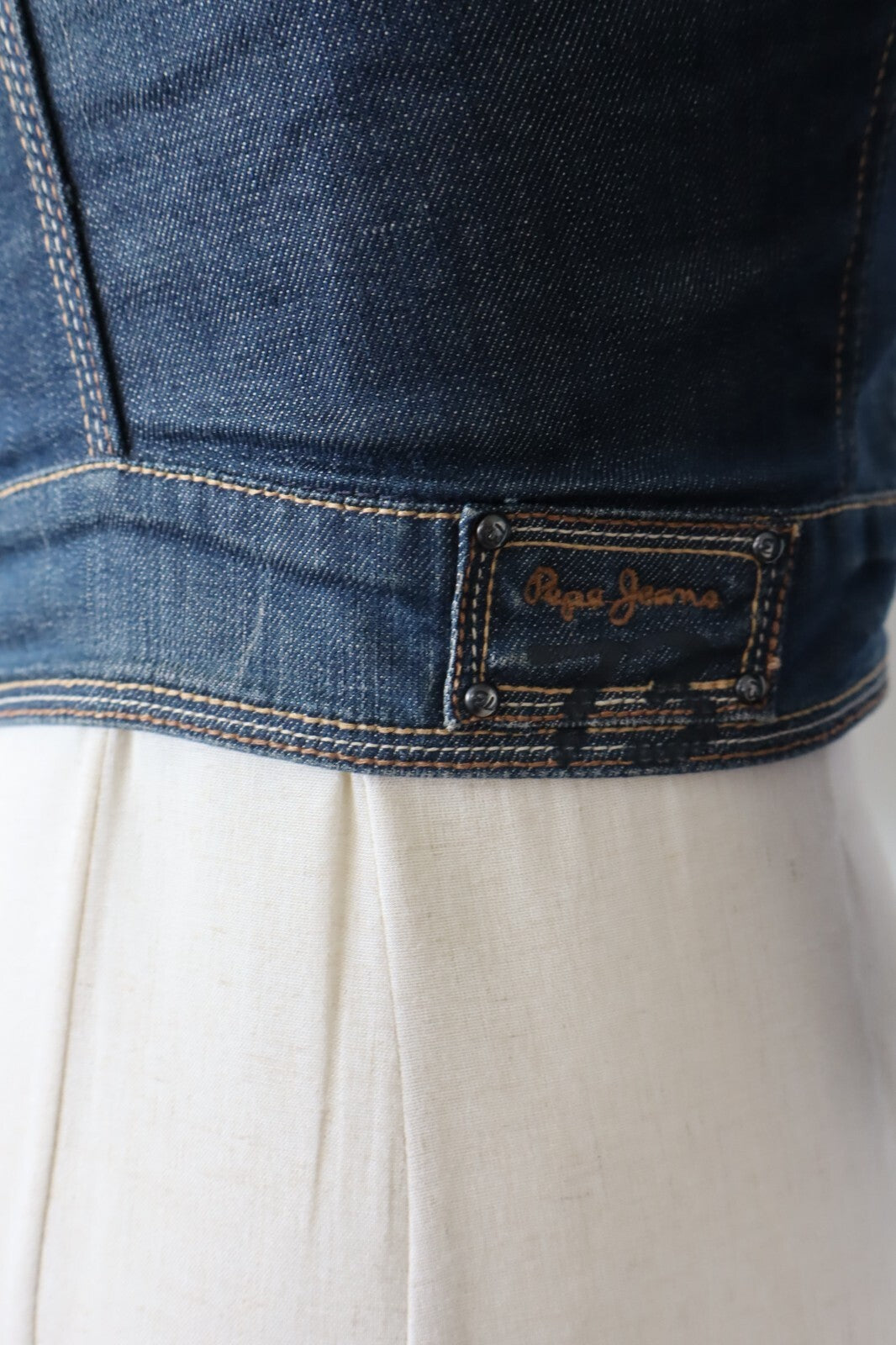 PATRIZIA PEPE JEANS GIUBBINO DONNA Tg. XS WOMAN CASUAL JACKET COTONE DENIM