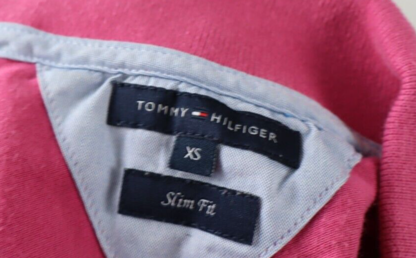 TOMMY HILFIGER MAGLIA POLO DONNA TG XS SLIM FIT WOMAN CASUAL VINTAGE TOP T-SHIRT