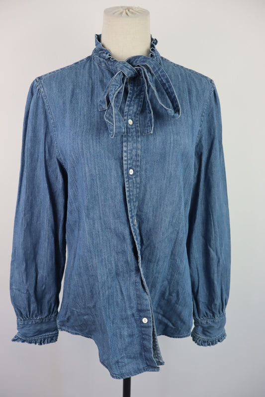 POLO RALPH LAUREN CAMICIA DONNA TG 10 WOMAN SHIRT CASUAL VINTAGE COTONE COTTON