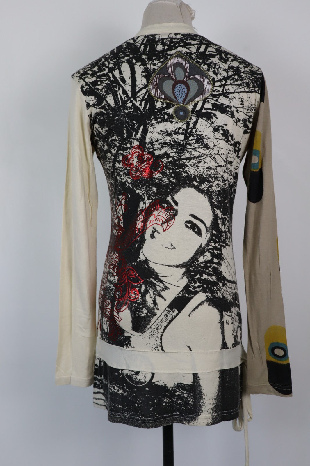 DESIGUAL VESTITO DONNA TG. S WOMAN CASUAL VINTAGE DRESS ABITO COTONE