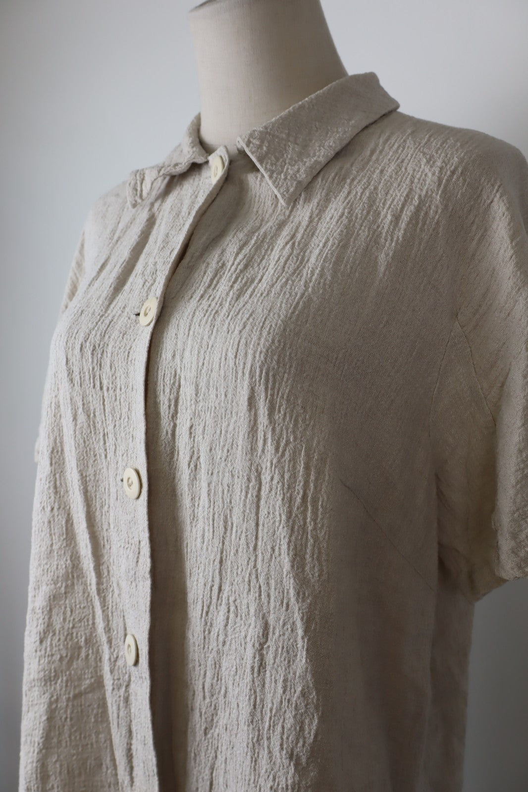 MARINA RINALDI CAMICIA DONNA TG. 23 WOMAN SHIRT CASUAL VINTAGE  BLUSA LINO