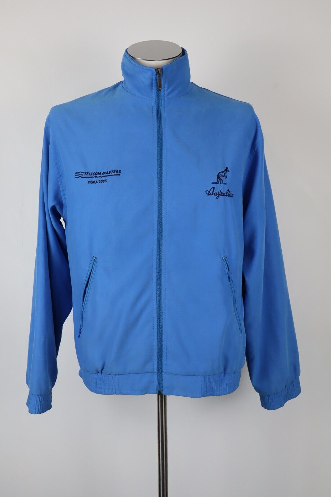 AUSTRALIAN GIACCA TENNIS ROMA 2005 UOMO Tg. 44 MAN VINTAGE CASUAL SPORT JACKET