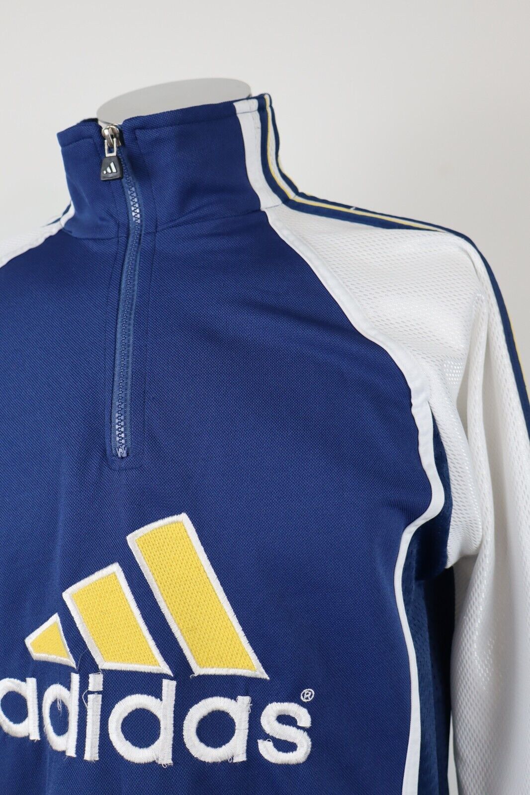 ADIDAS FELPA MAGLIA CON ZIP UOMO TG S MAN SPORT JACKET SWEATSHIRT VINTAGE