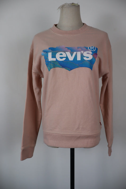 LEVI'S FELPA MAGLIA DONNA Tg 2XS WOMAN CASUAL VINTAGE SPORT SWEATSHIRT