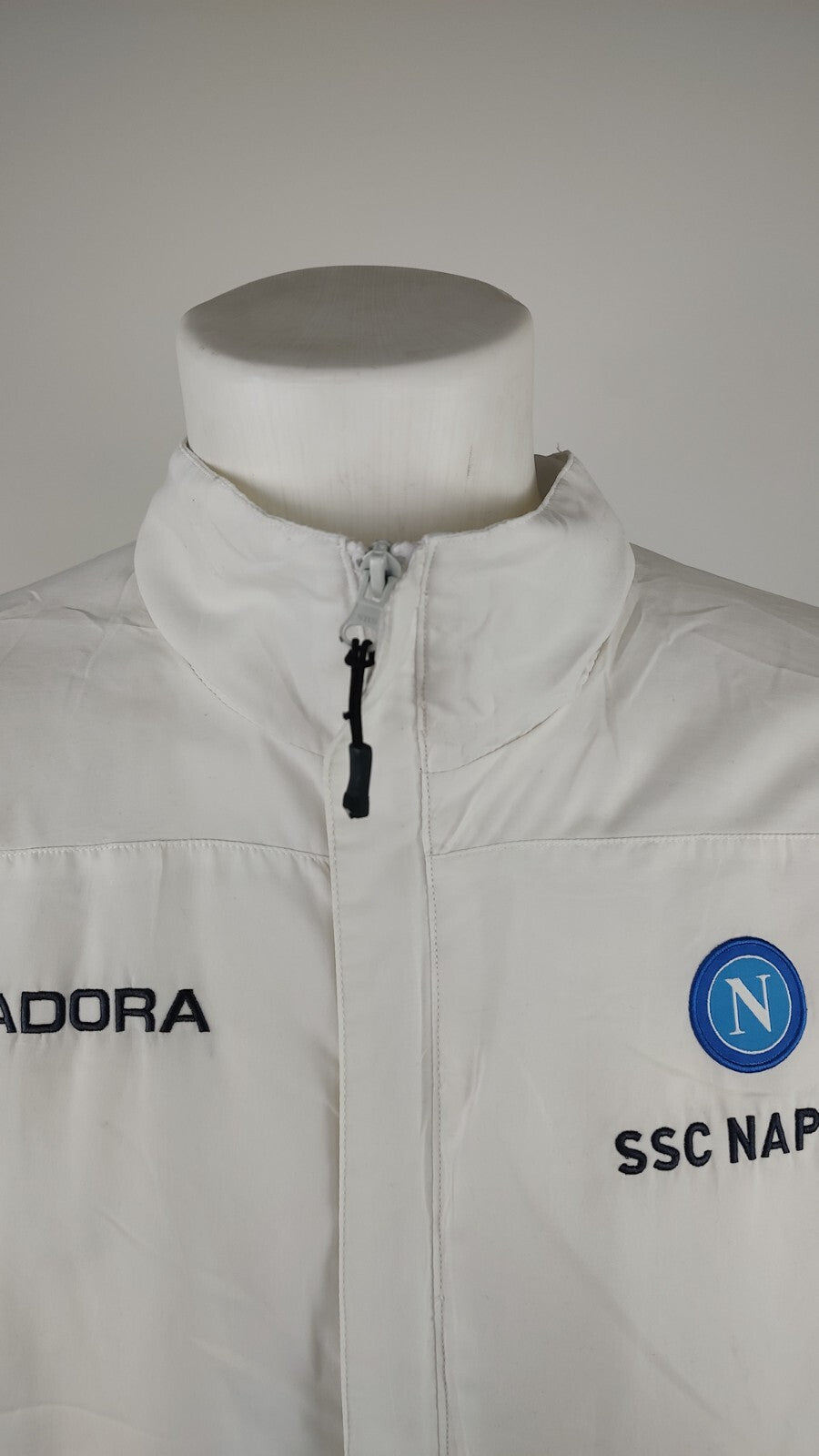 DIADORA NAPOLI TUTA COMPLETO CALCIO GIACCA PANTALONE Tg L JERSEY VINTAGE SPORT