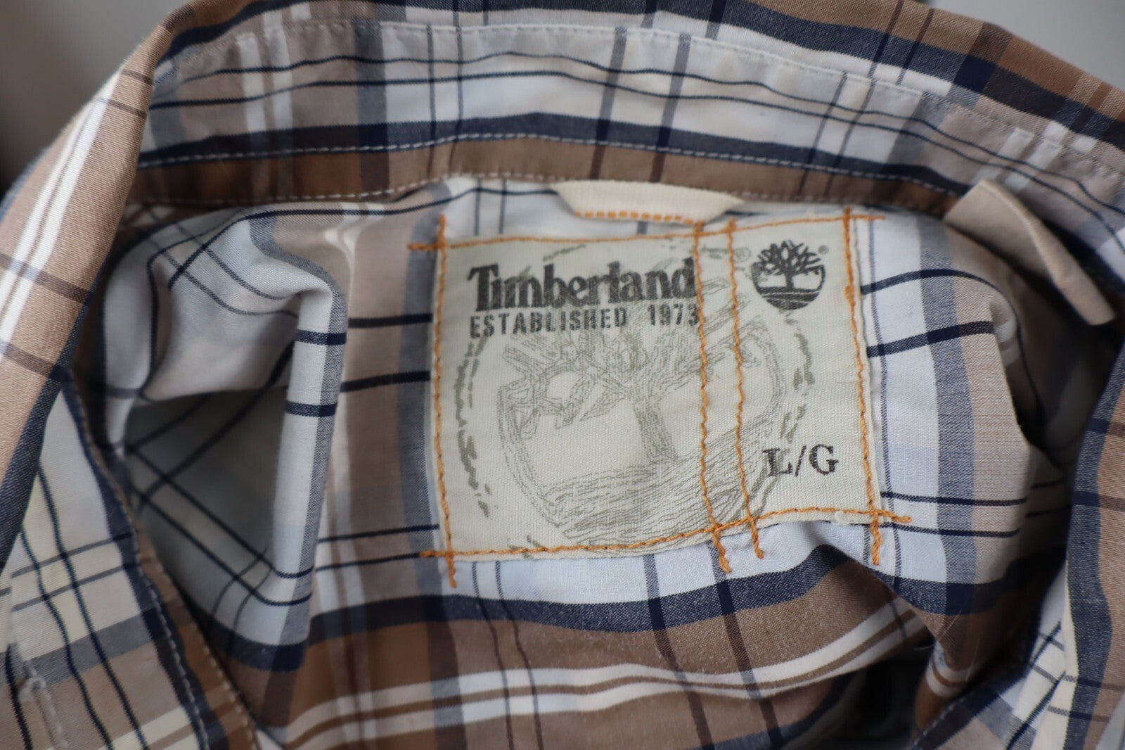TIMBERLAND CAMICIA UOMO TG L MAN SHIRT CASUAL VINTAGE COTONE COTTON