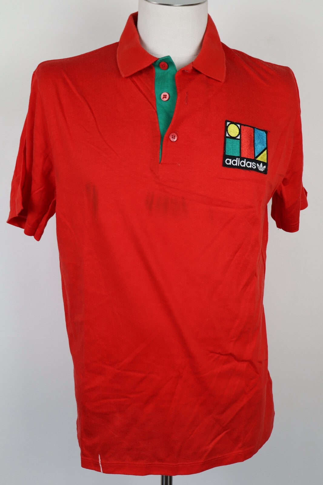ADIDAS MAGLIA POLO UOMO TG. 52 MAN T-SHIRT CASUAL VINTAGE MADE YUGOSLAVIA