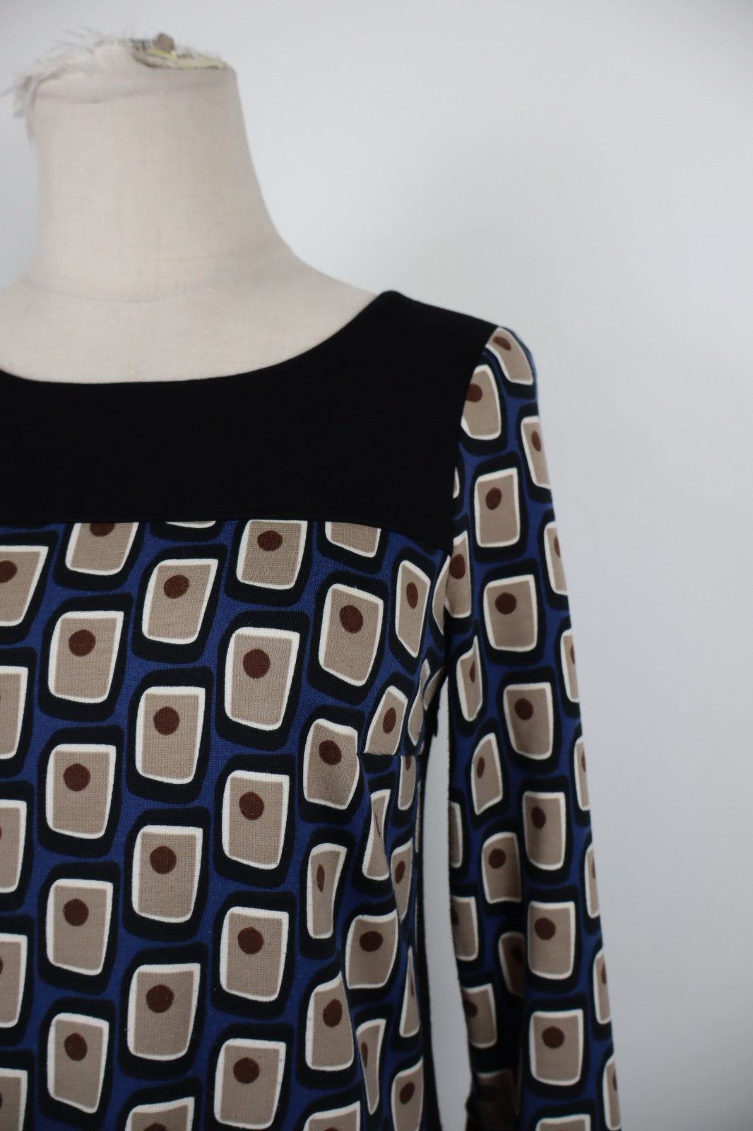 MARELLA VESTITO ABITO DONNA TG. 40 WOMAN CASUAL VINTAGE DRESS MANICHE A 3/4