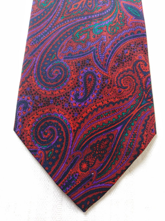 ENRICO COVERI MORIN 100% SILK TIE SETA CRAVATTA NECKTIE ITALY VINTAGE CLASSIC