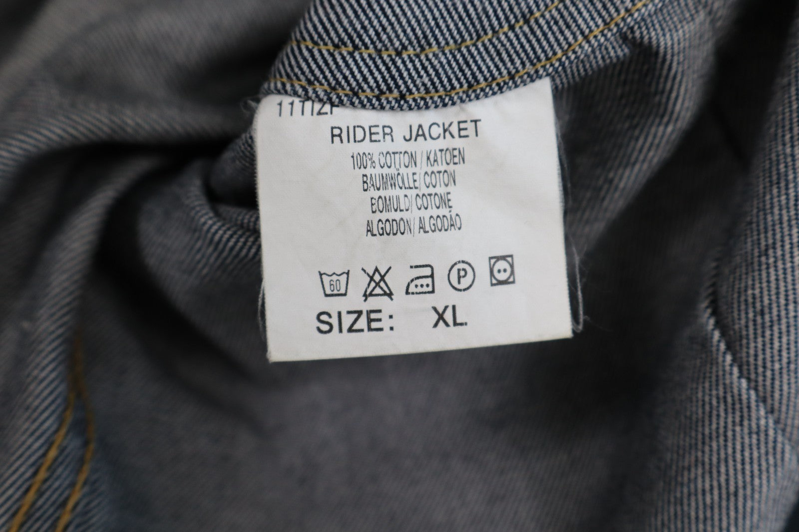 LEE GIUBBINO JEANS COTONE UOMO TG XL MAN JACKET CASUAL VINTAGE DENIM COTTON