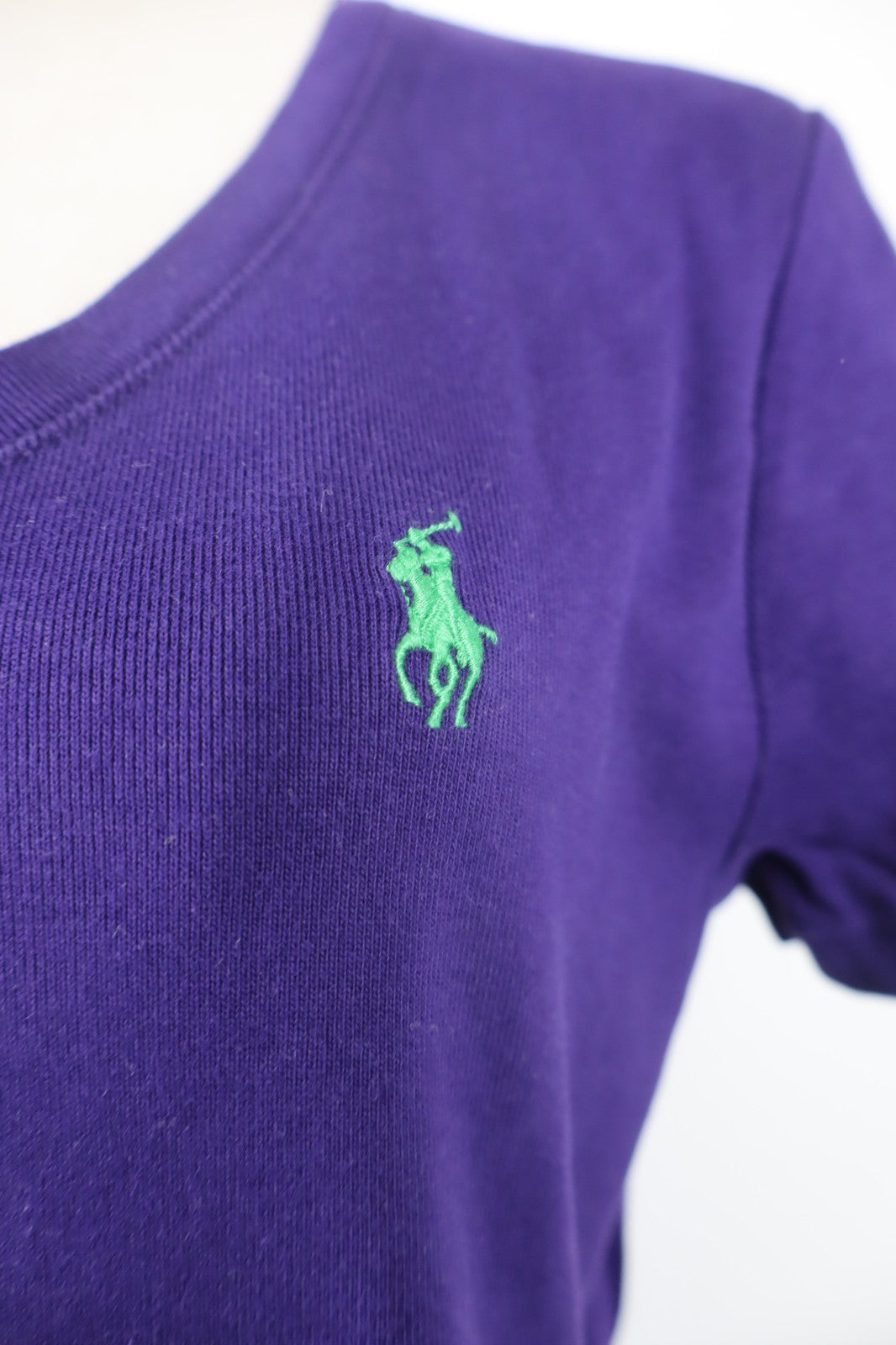RALPH LAUREN SPORT MAGLIA DONNA TG. XL WOMAN CASUAL VINTAGE T-SHIRT COTONE LOGO