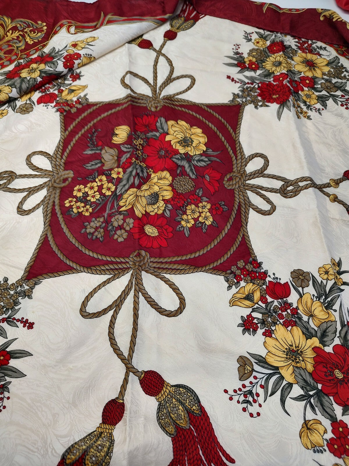 FOULARD 100% SILK SETA SCARVES SCARF SQUARE MADE ITALY
