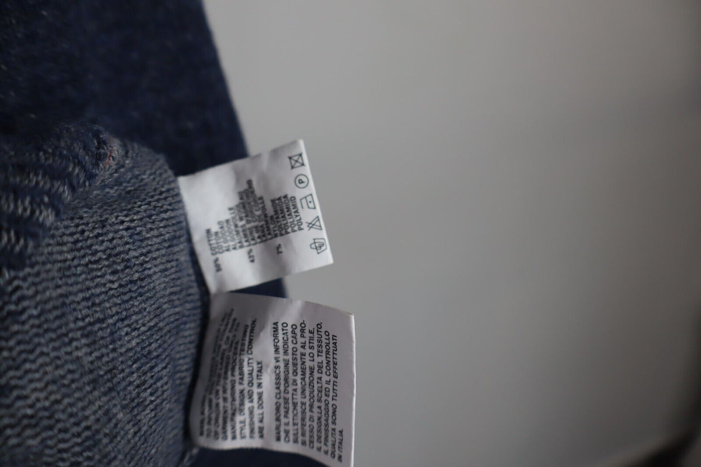 MARLBORO CLASSIC MAGLIONE CON ZIP VINTAGE UOMO LANA COTONE L MAN SWEATER CASUAL