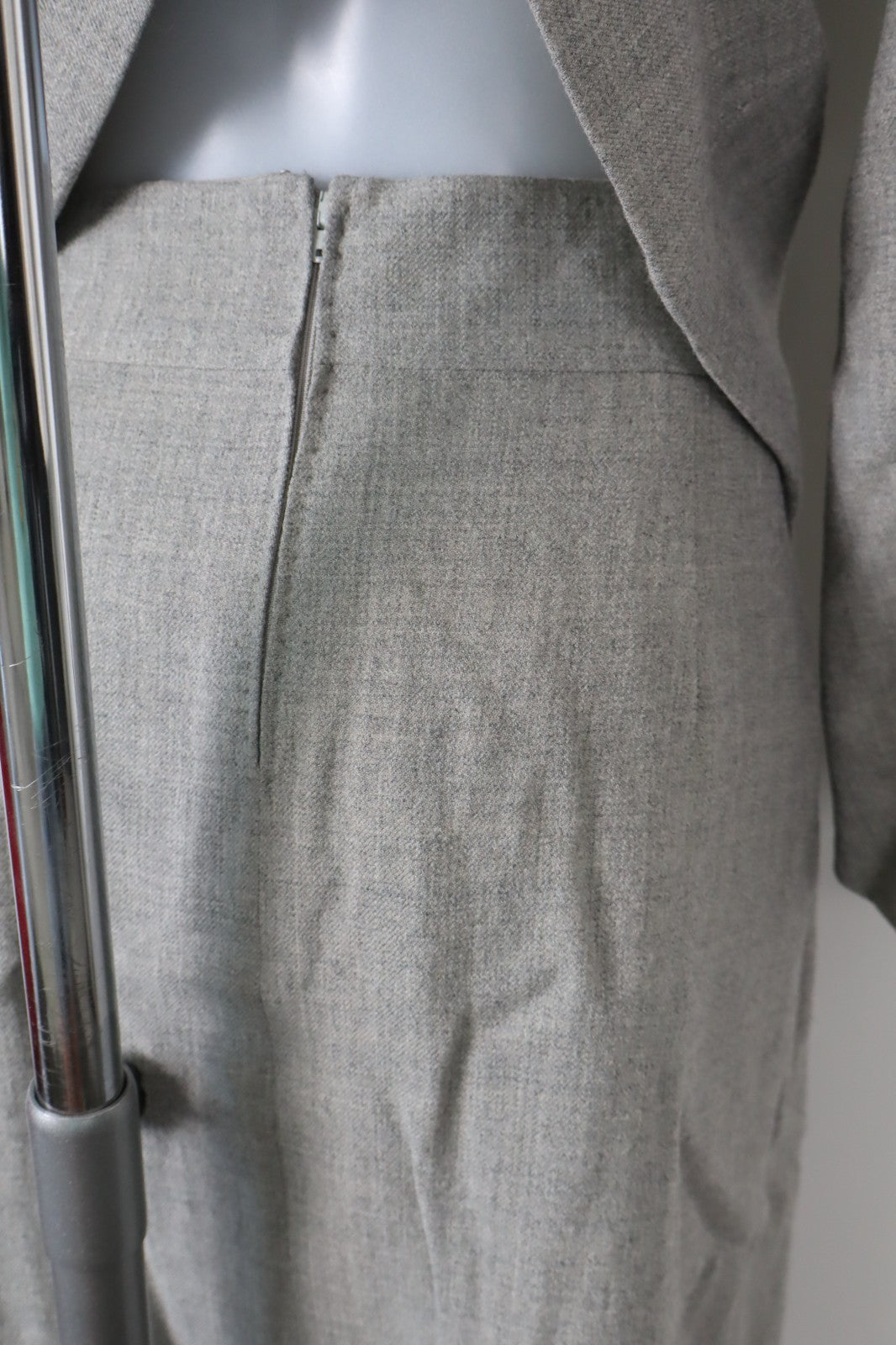 MAX MARA COMPLETO DONNA Tg. 46 GIACCA GONNA DRESS VINTAGE CASUAL SUIT LANA WOOL
